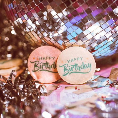 Biscotti stampati a tema compleanno festa party - Idee regalo