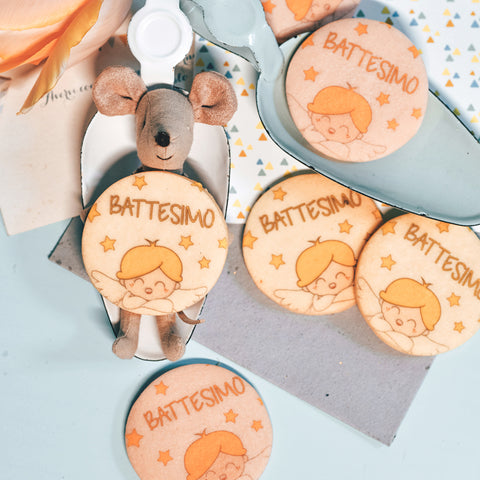 Biscotti personalizzati a tema battesimo - Idee regalo