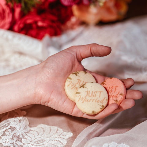 Biscotti stampati a tema wedding matrimonio sposi - Idee regalo