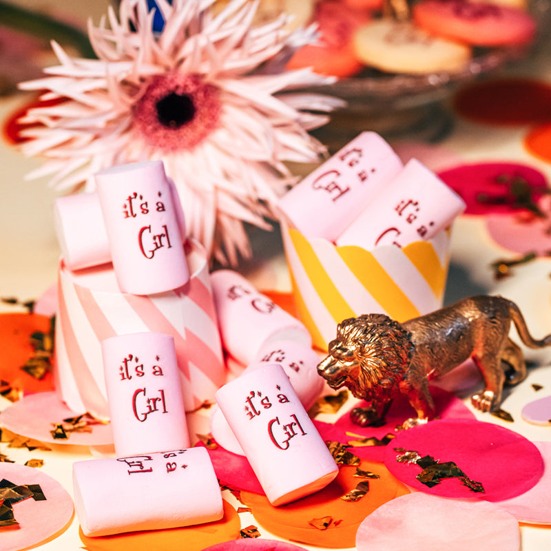 Marshmallow marshmellow stampati a tema baby shower - Idee regalo eventi