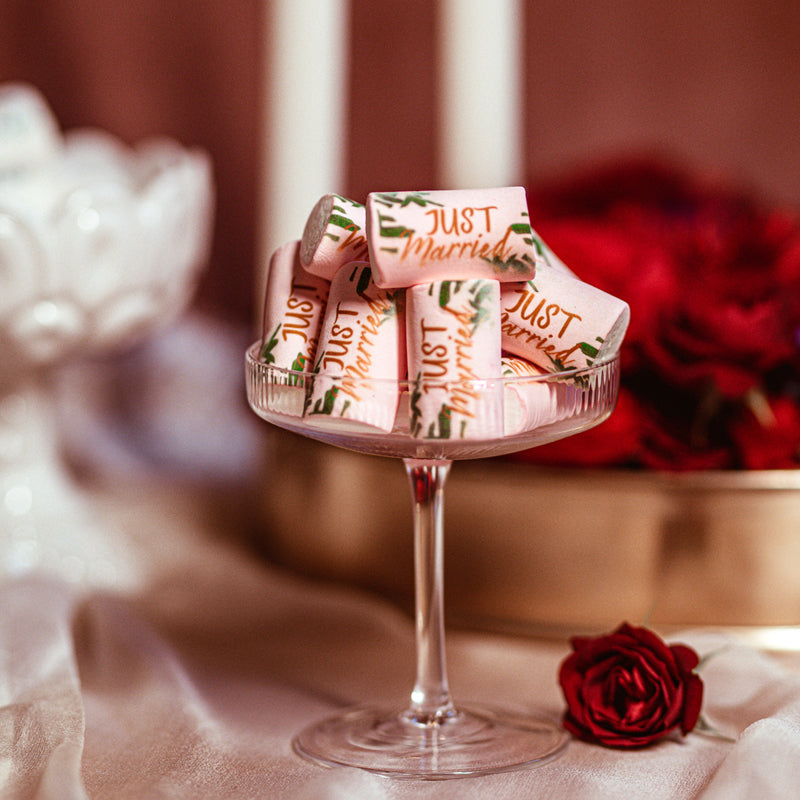 Marshmallow marshmellow stampati a tema matrimonio sposi wedding - Idee regalo eventi
