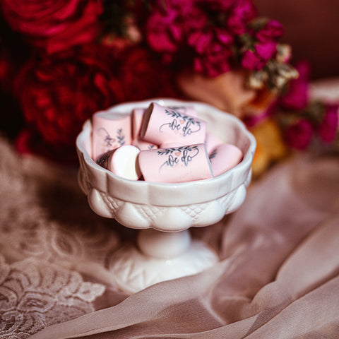 Marshmallow marshmellow personalizzabili a tema matrimonio sposi wedding - Idee regalo eventi