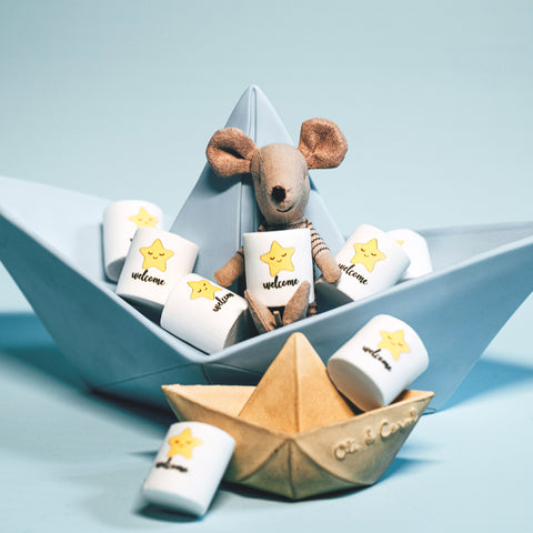 Marshmallow marshmellow personalizzabili a tema battesimo nascita - Idee regalo eventi